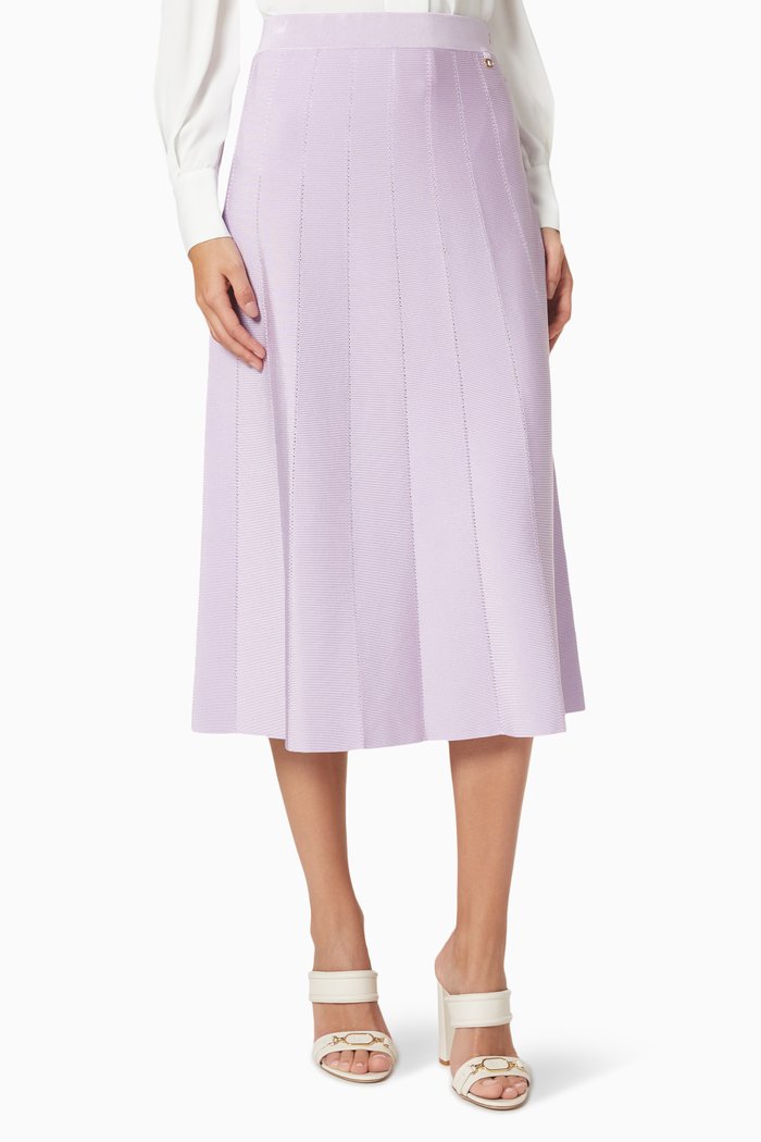 

Midi Flared Skirt, Purple