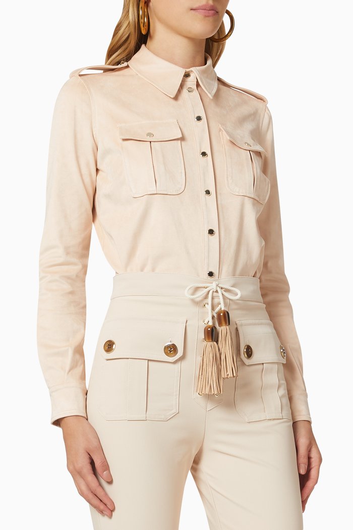 

Bodysuit-Style Blouse, Neutral