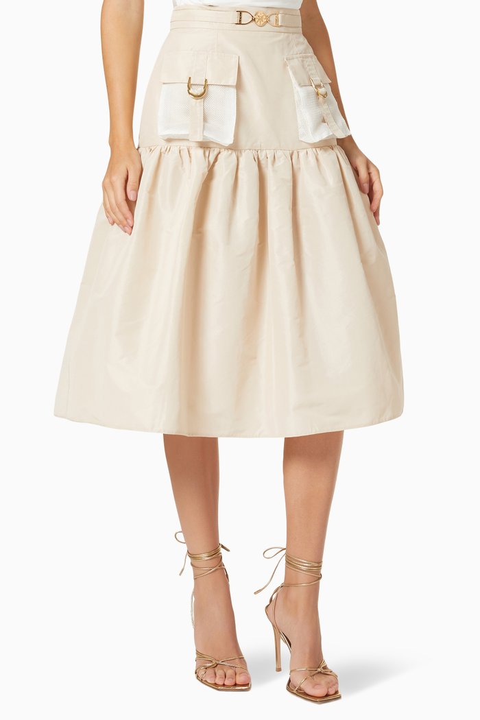 

Ottoman Wide Skirt, Neutral