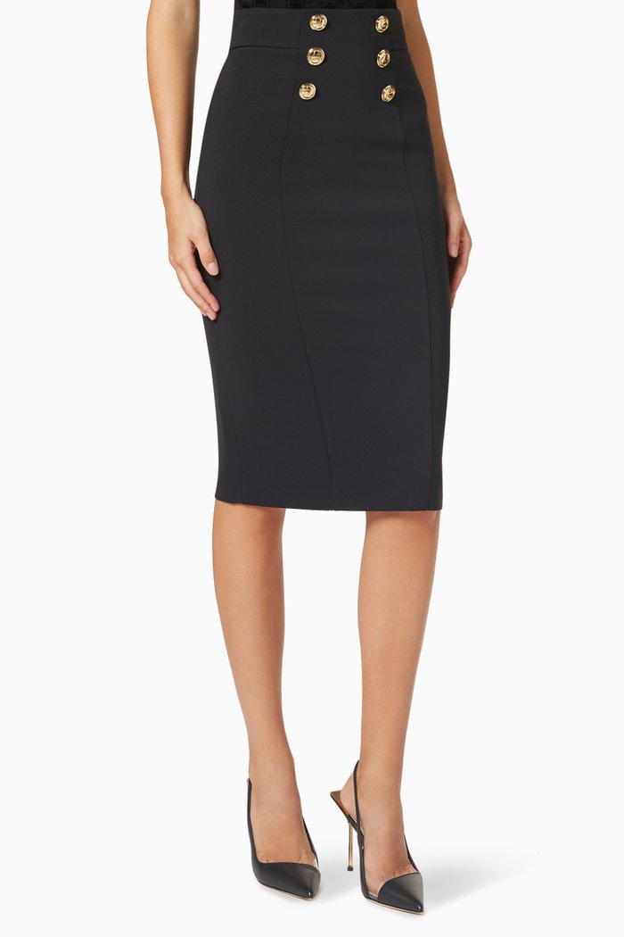 

Midi Pencil Skirt, Black