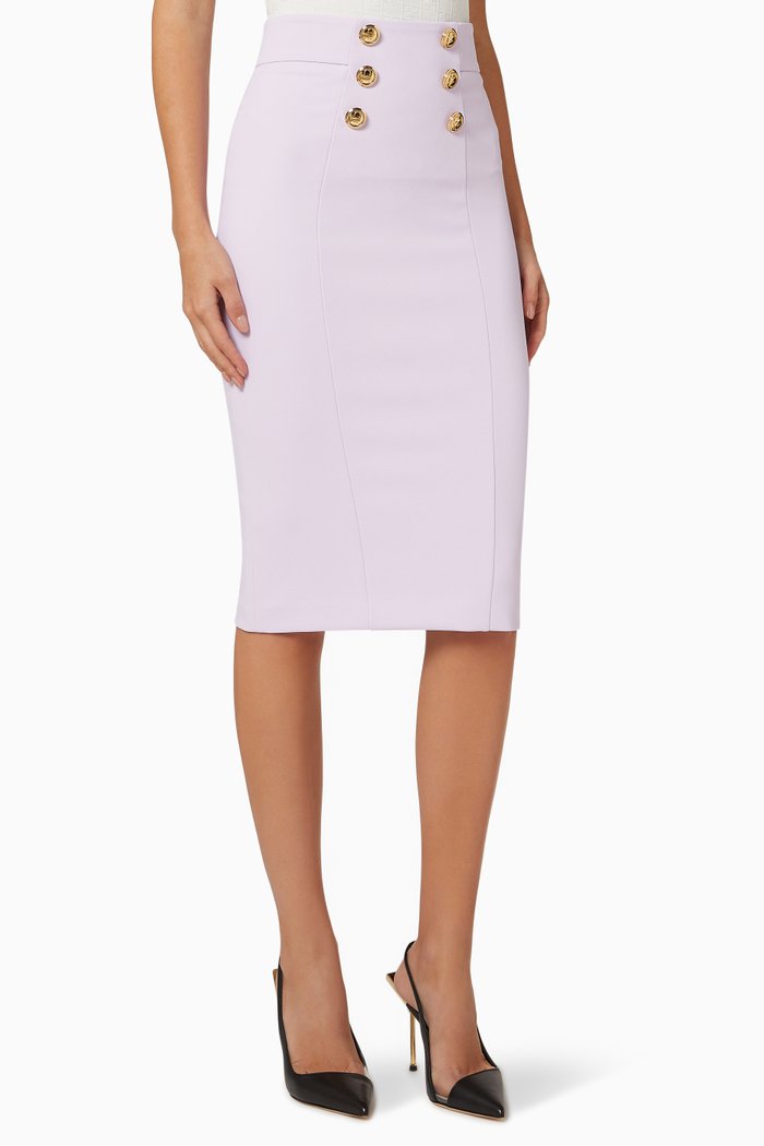

Midi Pencil Skirt, Purple