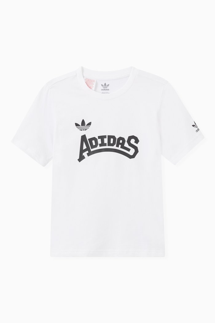 Graphic T-shirt in Jersey, White