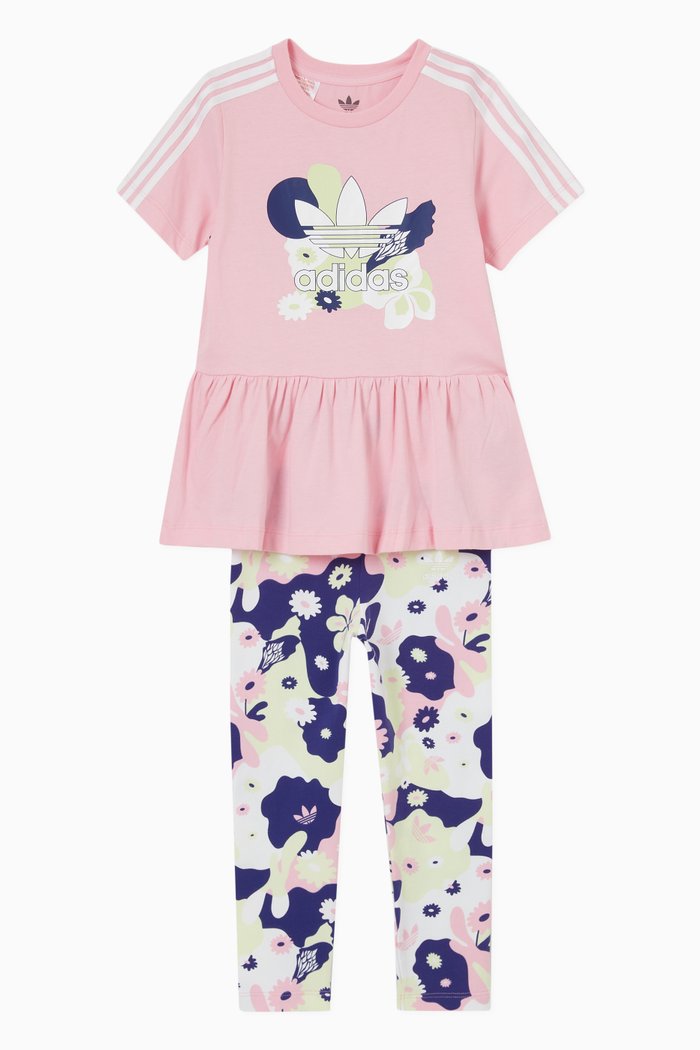 

Floral Dress and Leggings Set, Multicolour