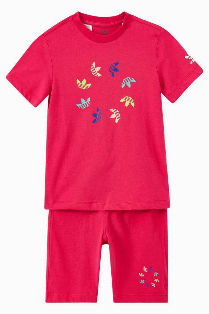 

Adicolor T-shirt and Shorts Set, Pink