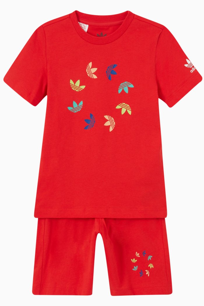 

Adicolor T-shirt and Shorts Set, Red