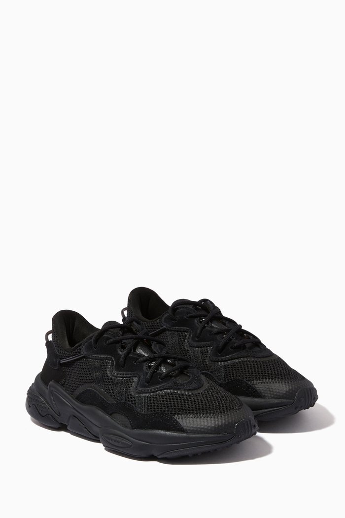 

Ozweego Sneakers in Textile & Leather, Black