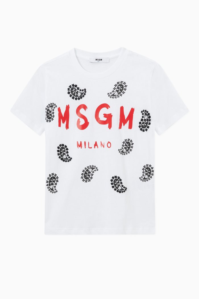 

Logo Print T-shirt in Cotton, White