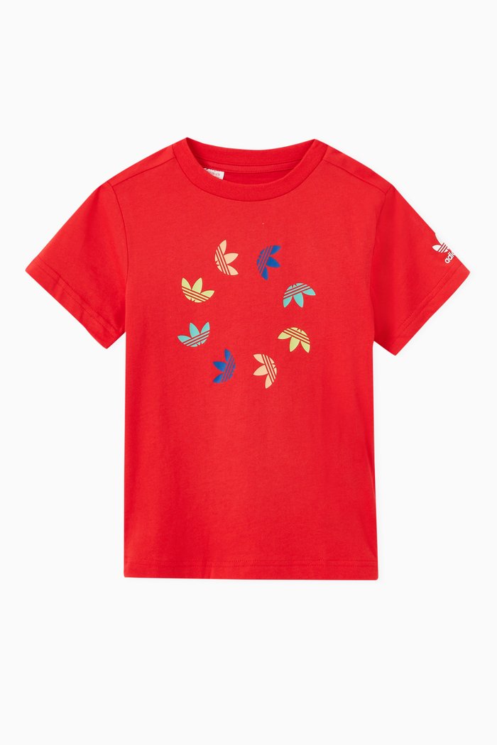 

Adicolor Trefoil T-shirt in Cotton Jersey, Red