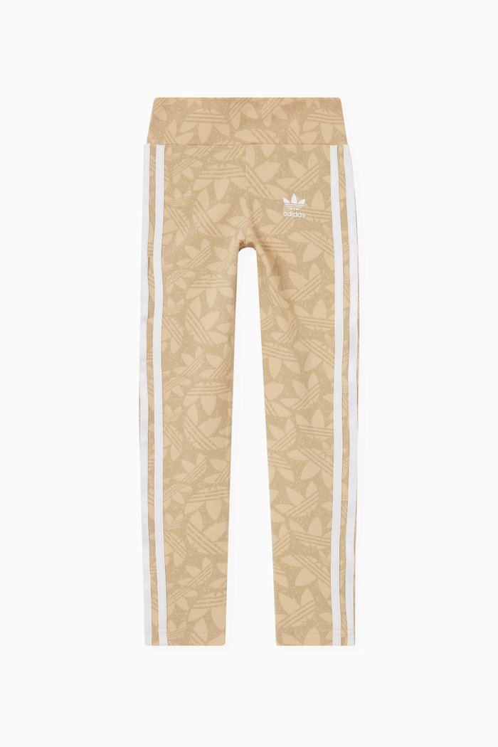 Logo Print Leggings, Neutral