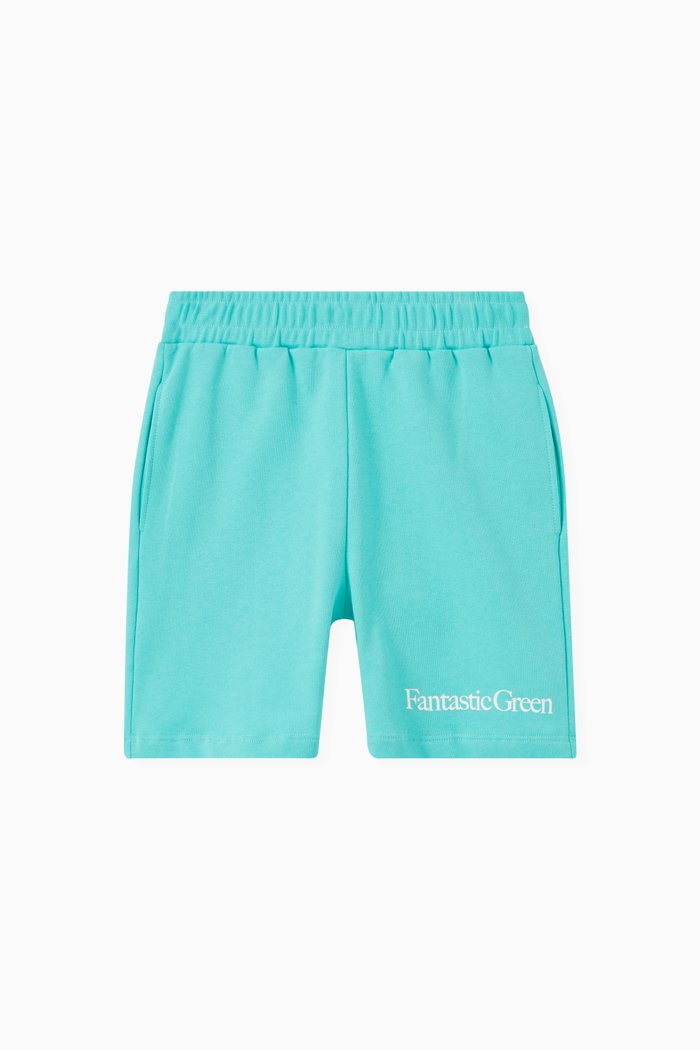 

Future Print Shorts in Cotton, Blue