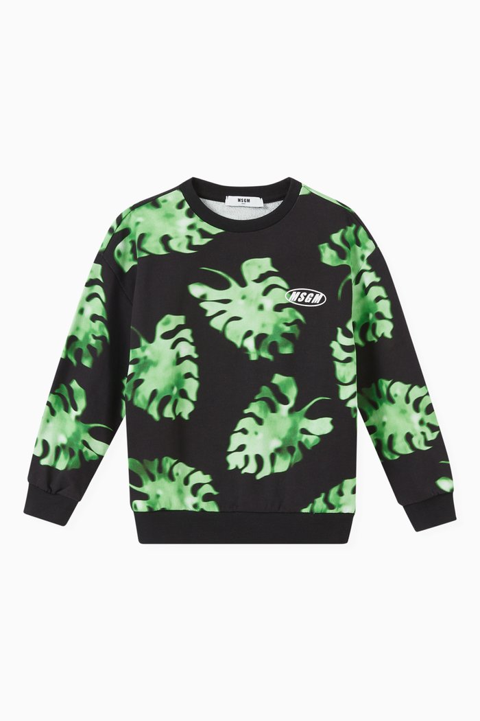 

Leaf Sweatshirt in Cotton, Multicolour