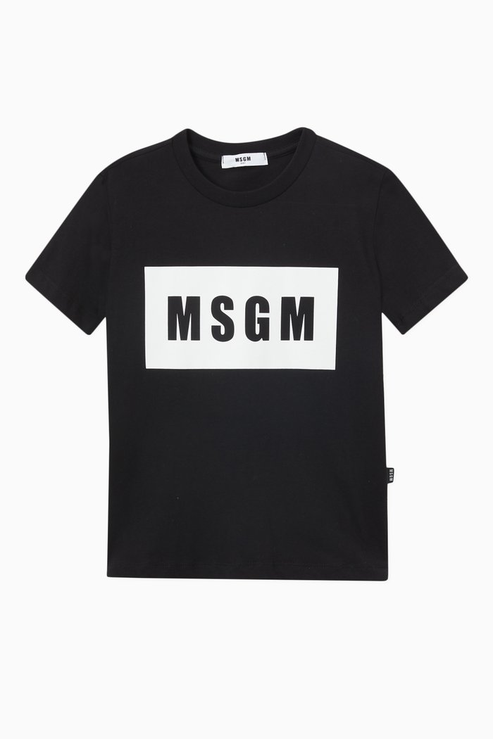 

Logo Print T-shirt in Cotton, Black