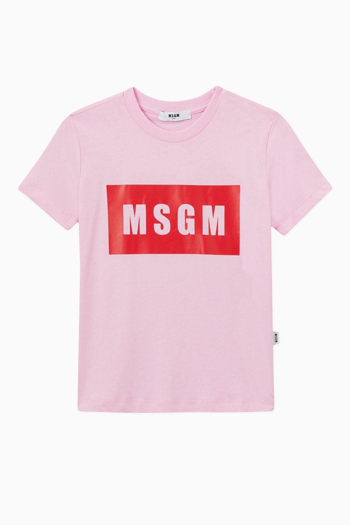 

Logo T-shirt in Cotton, Pink