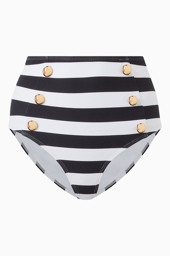 

Ally High Waist Bikini Bottoms, Black