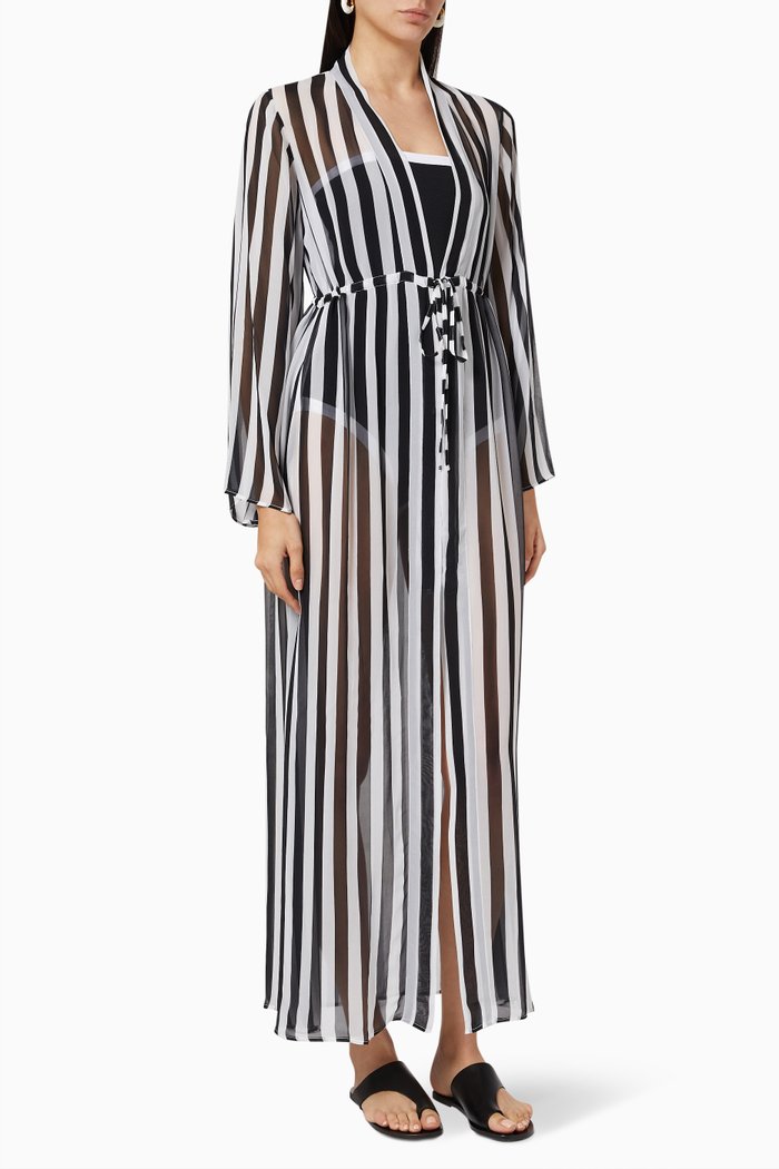 Betty Maxi Gown in Viscose, Black