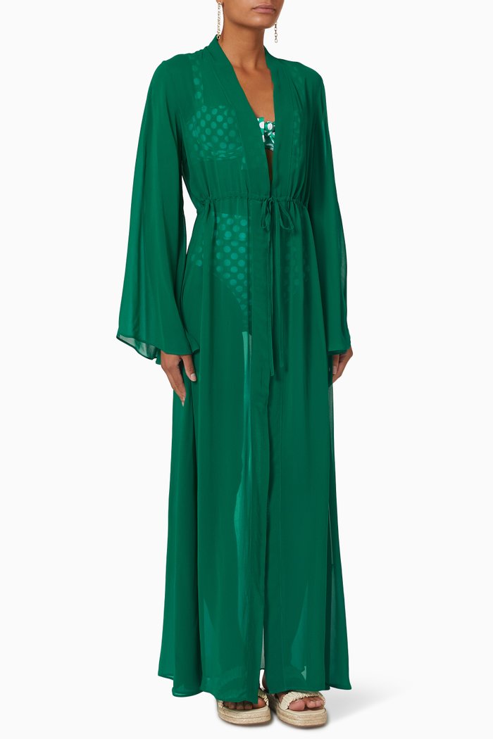 

Betty Maxi Gown in Viscose, Green