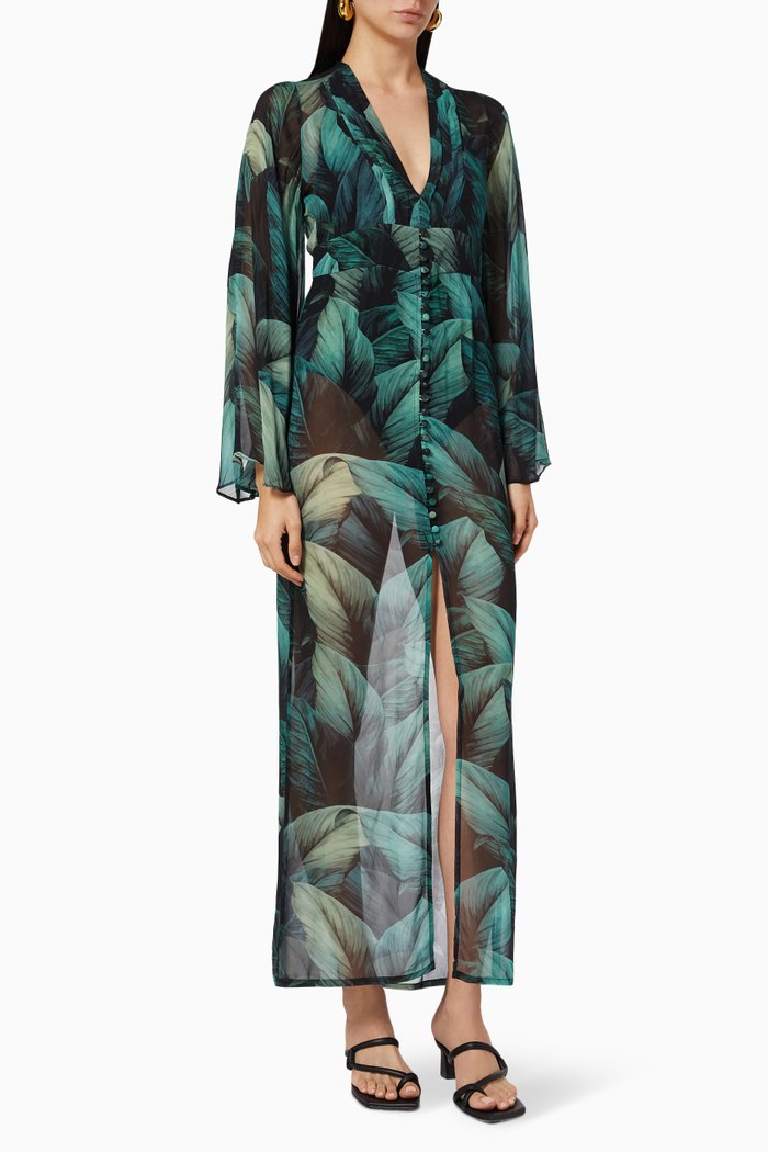 

Alexa Maxi Dress in Crêpe, Multicolour
