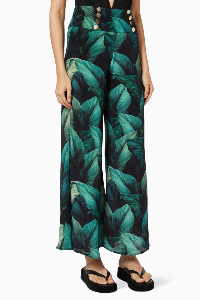 

Edie Palazzo Pants in Crêpe, Multicolour