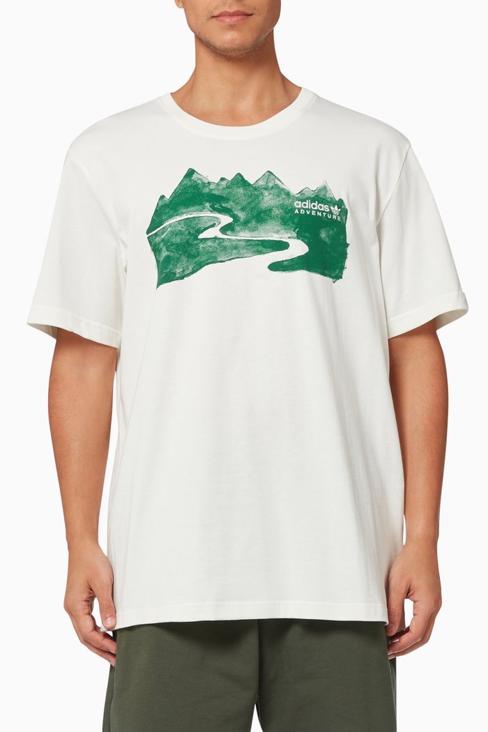 

Adventure Mountain Ink T-shirt in Jersey, Neutral