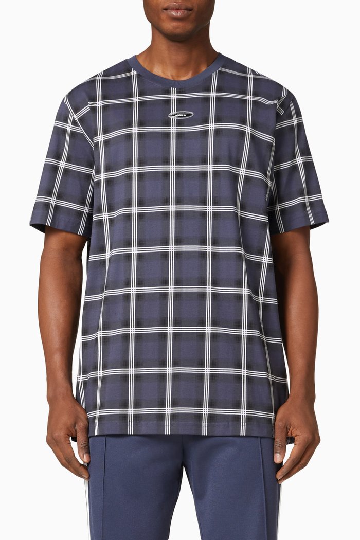 

R.Y.V Checks T-shirt in Cotton, Multicolour