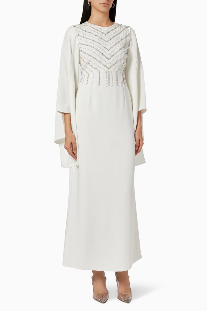 

Eva Crystal Embellished Dress, White
