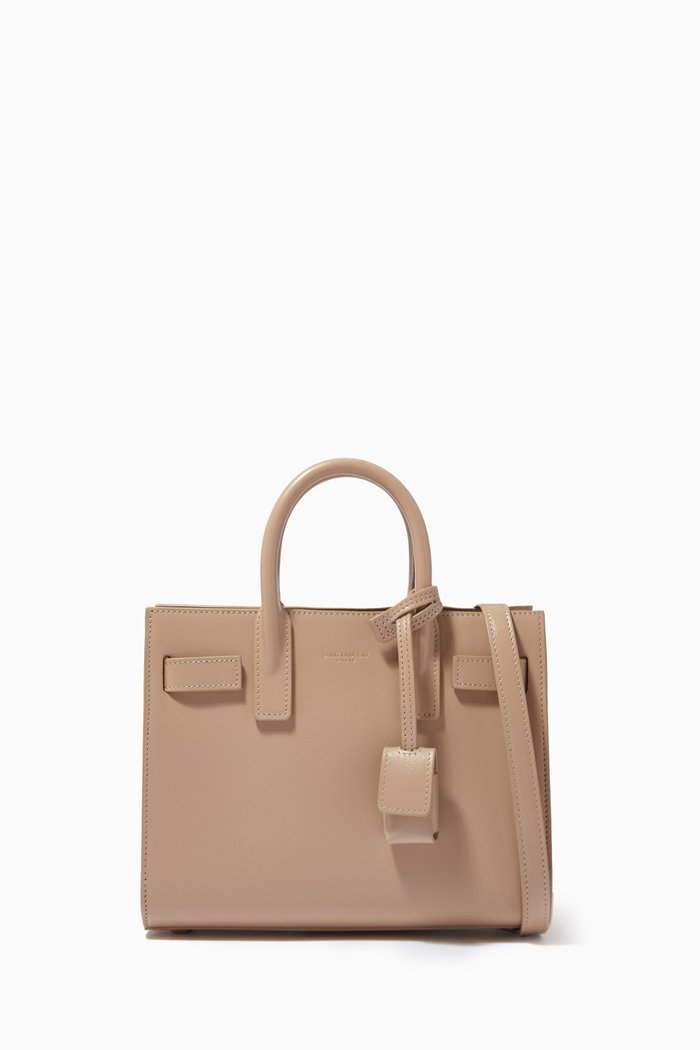 

Classic Sac de Jour Nano in Smooth Leather, Neutral