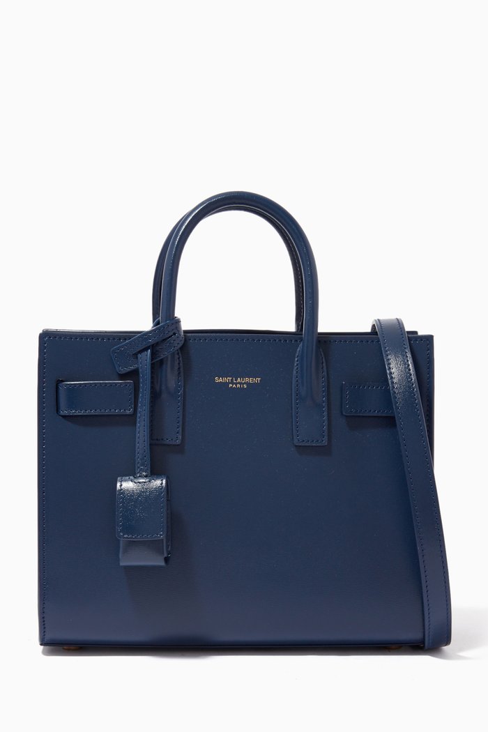 

Nano Sac de Jour Bag in Leather, Blue