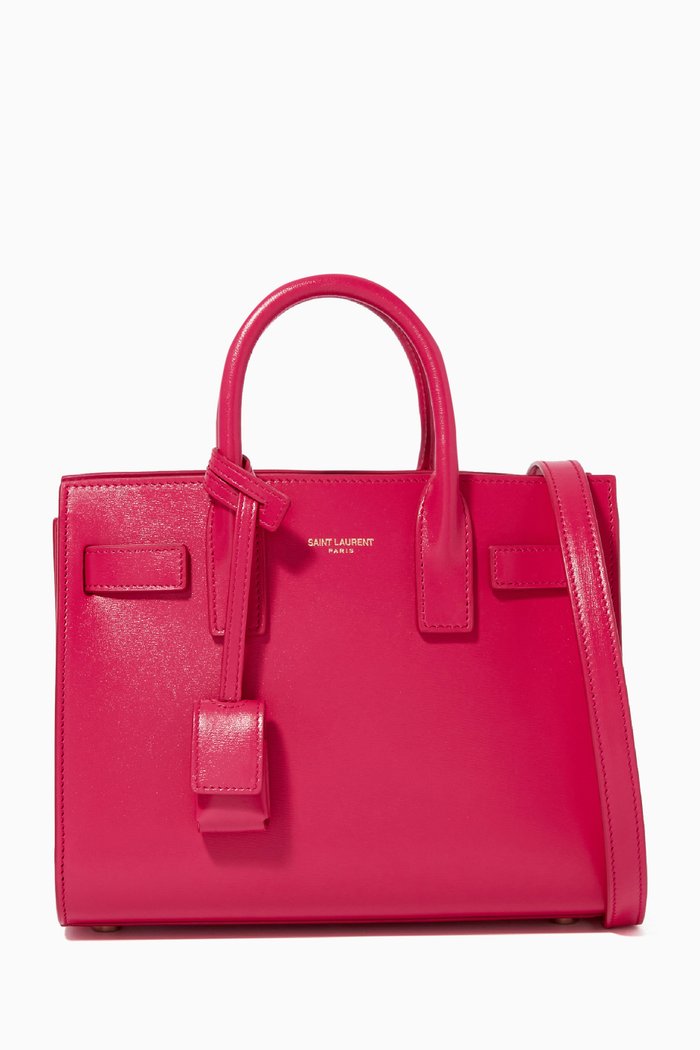 Nano Sac de Jour Bag in Leather, Pink