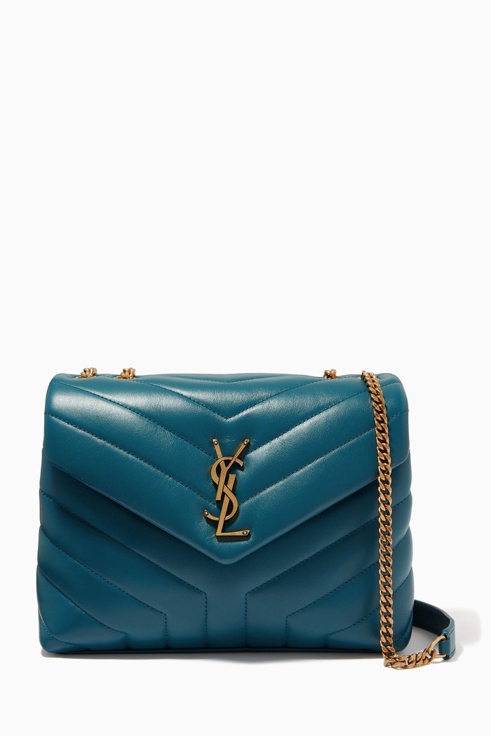 

Small Loulou Bag in "Y" Matelassé Leather, Green