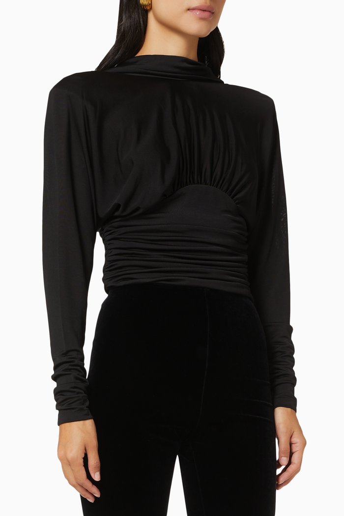 

Ruched Top, Black