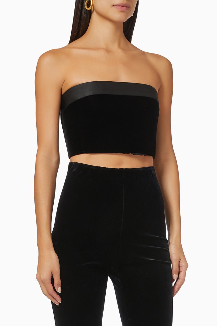 

Bustier in Velvet, Black