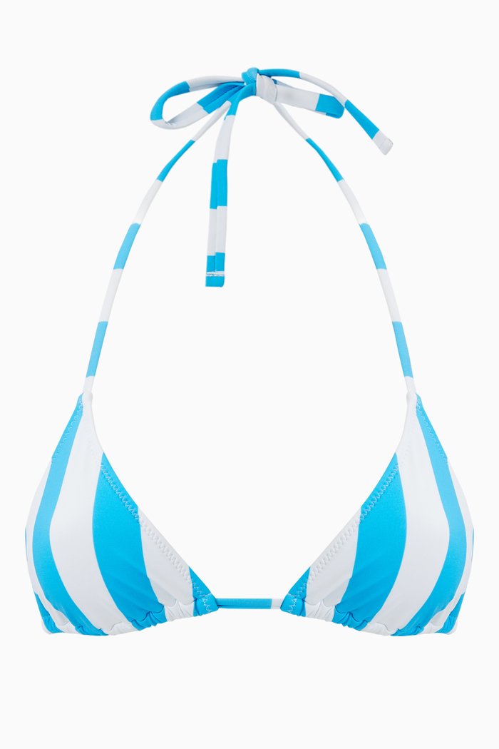 

The Iris Bikini Top, Blue