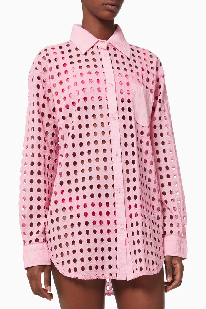 

The Oxford Tunic in Cotton, Pink