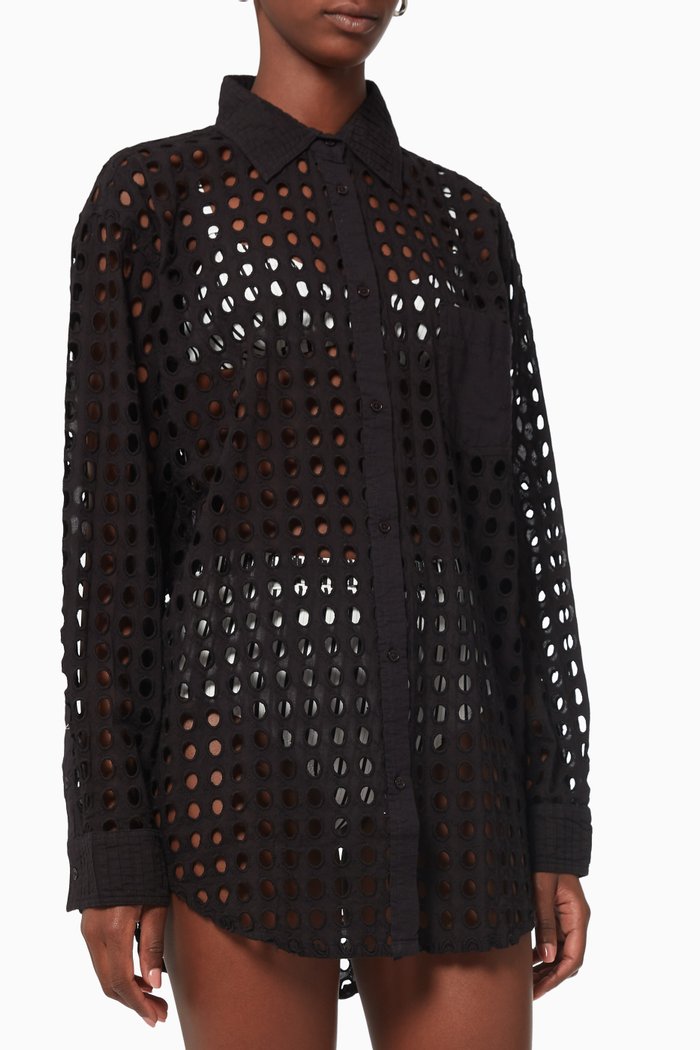 

The Oxford Tunic in Cotton, Black