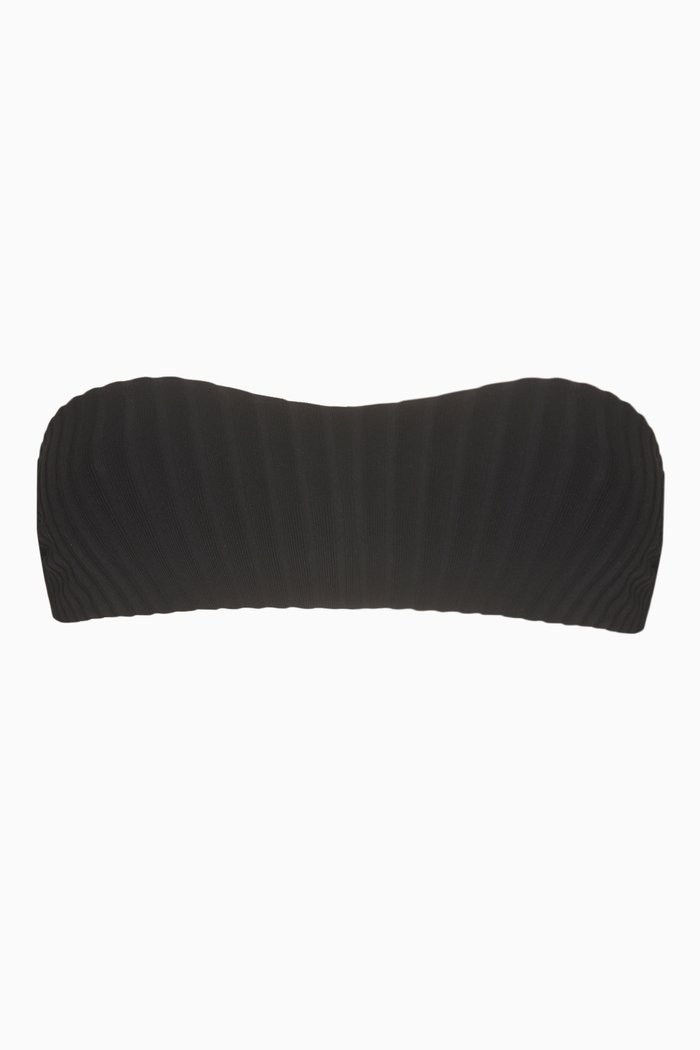

The Annabelle Reversible Bikini Top, Black