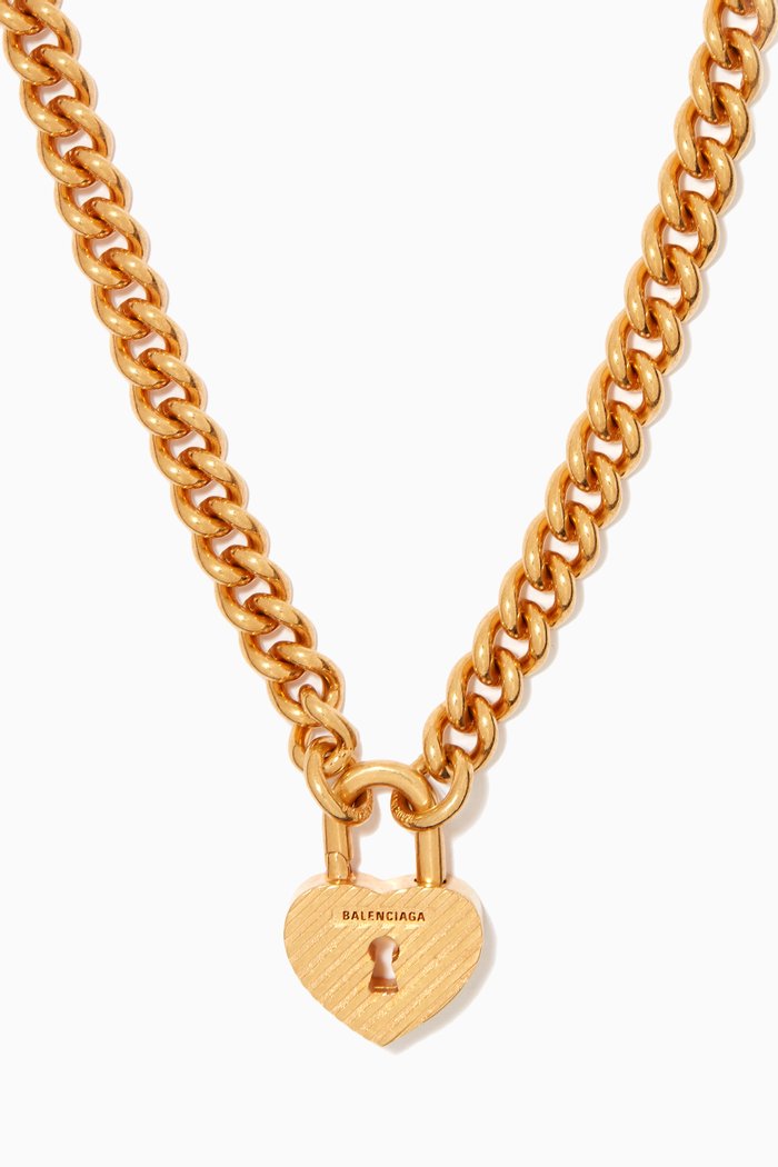 

Romance Chain Necklace in Brass, Gold