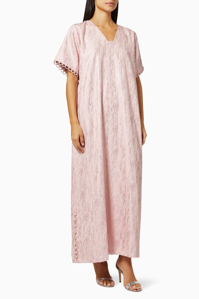 

Kiara Short Sleeve Kaftan, Pink