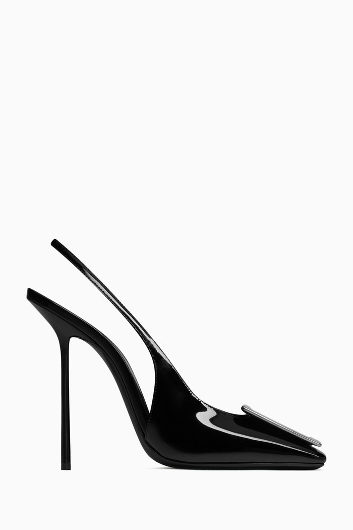 

Maxine 115 Slingback Pumps in Patent Leather, Black