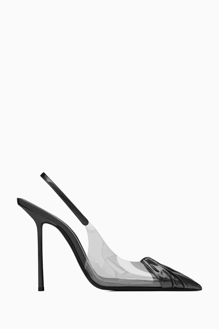 

Chica Slingback Pumps in Patent-leather & TPU, Black