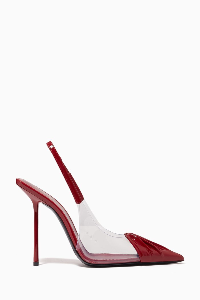 

Chica Slingback Pumps in Patent-leather & TPU, Red