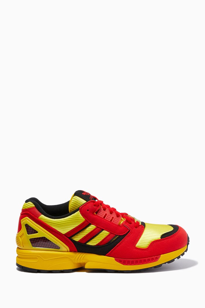 

ZX8000 Sneakers in Textile & Leather, Multicolour