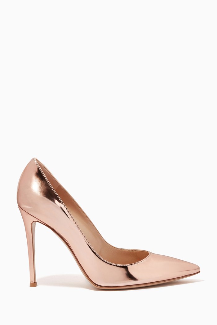 

Gianvito 105 Pumps in Leather, Neutral