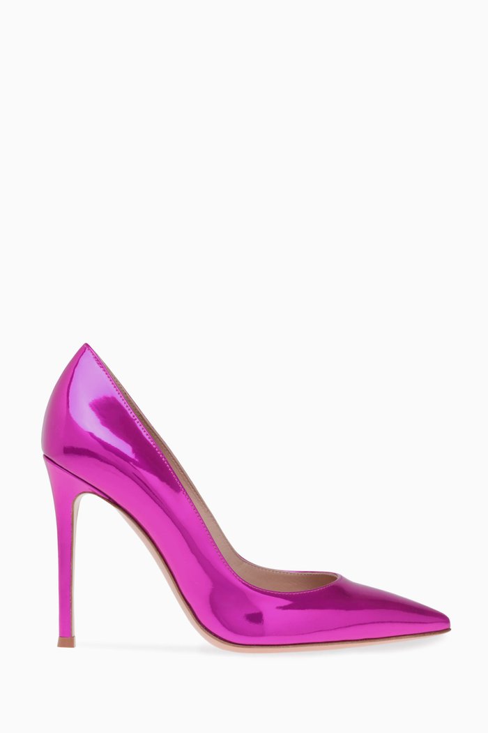 Gianvito 105 Pumps in Leather, Pink