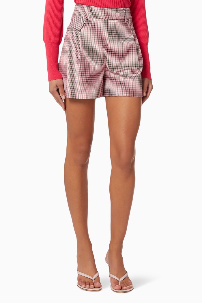

Lontra Checkered Shorts, Pink
