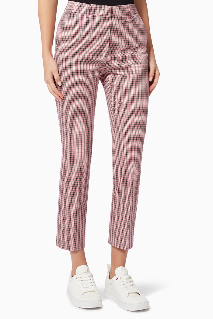 Marusca Checkered Pants, Pink