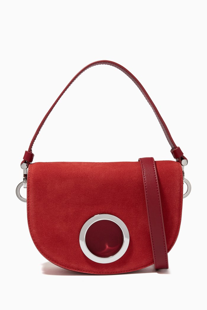 

Mid Luna Bag in Suede, Metallic