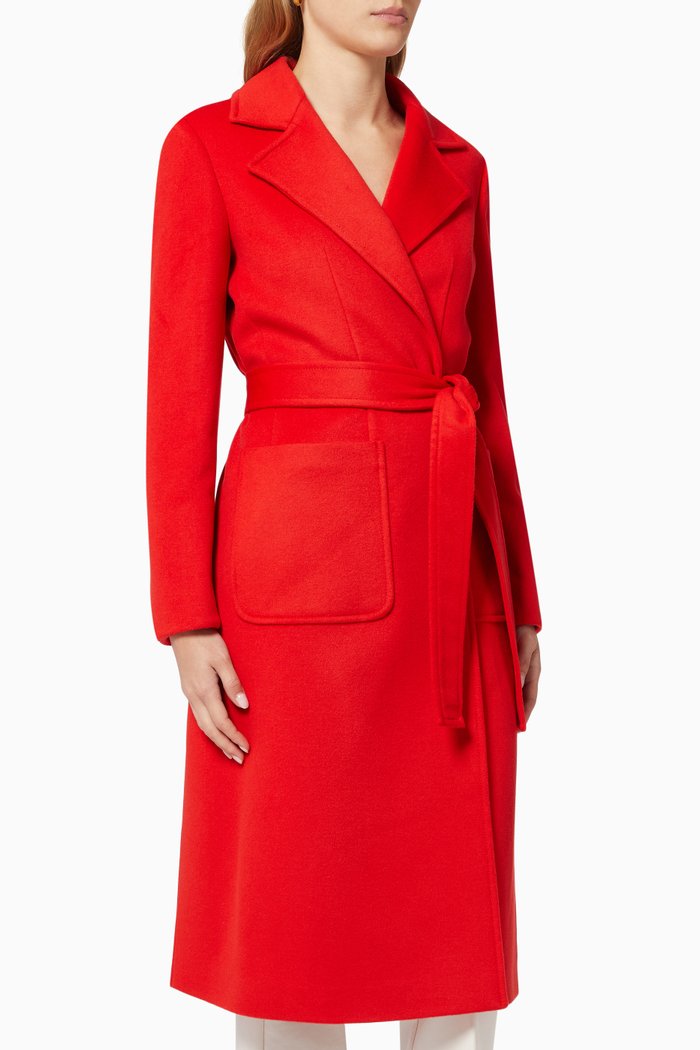 

Runaway 1 Coat in Wool, Red