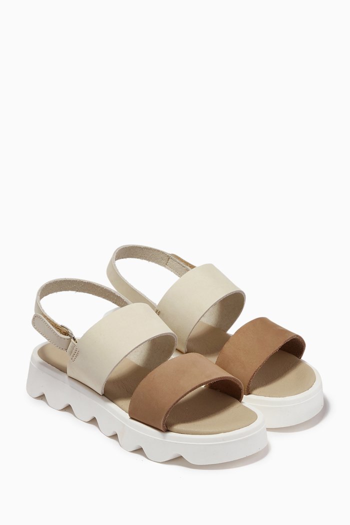 

Multi Strap Chunky Sandals, Multicolour