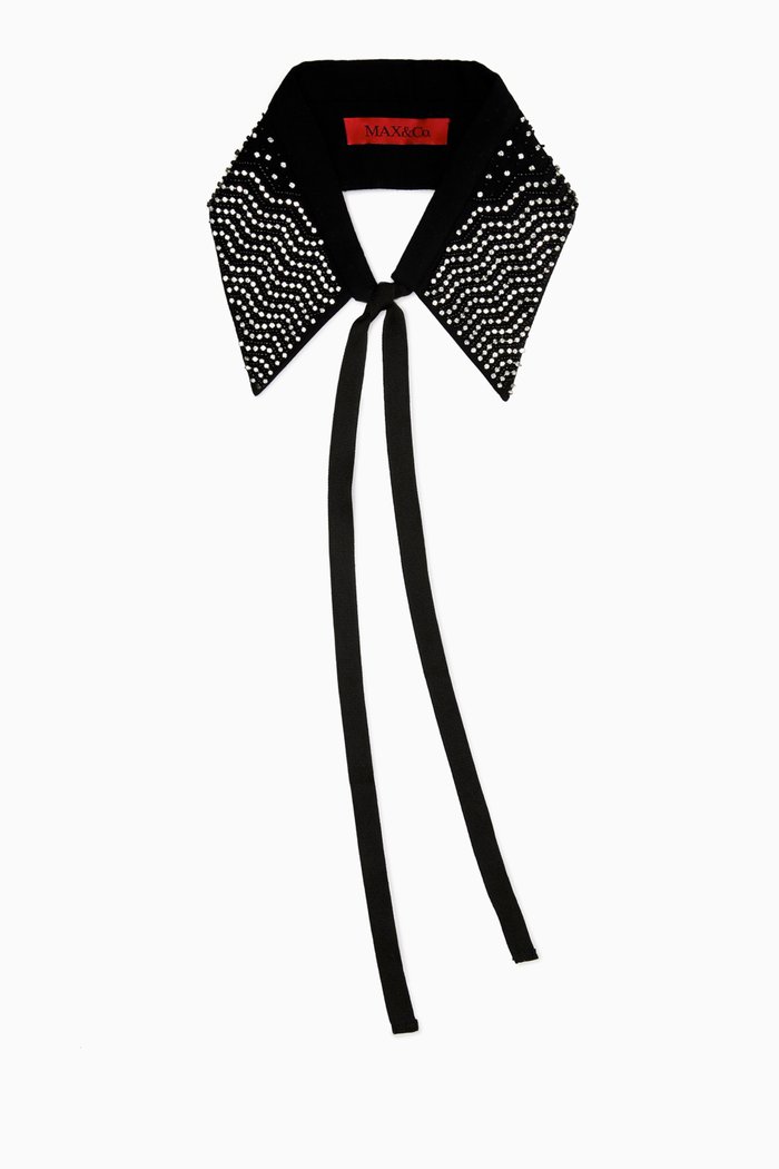 

Rhinestone Embellished Collar, Black