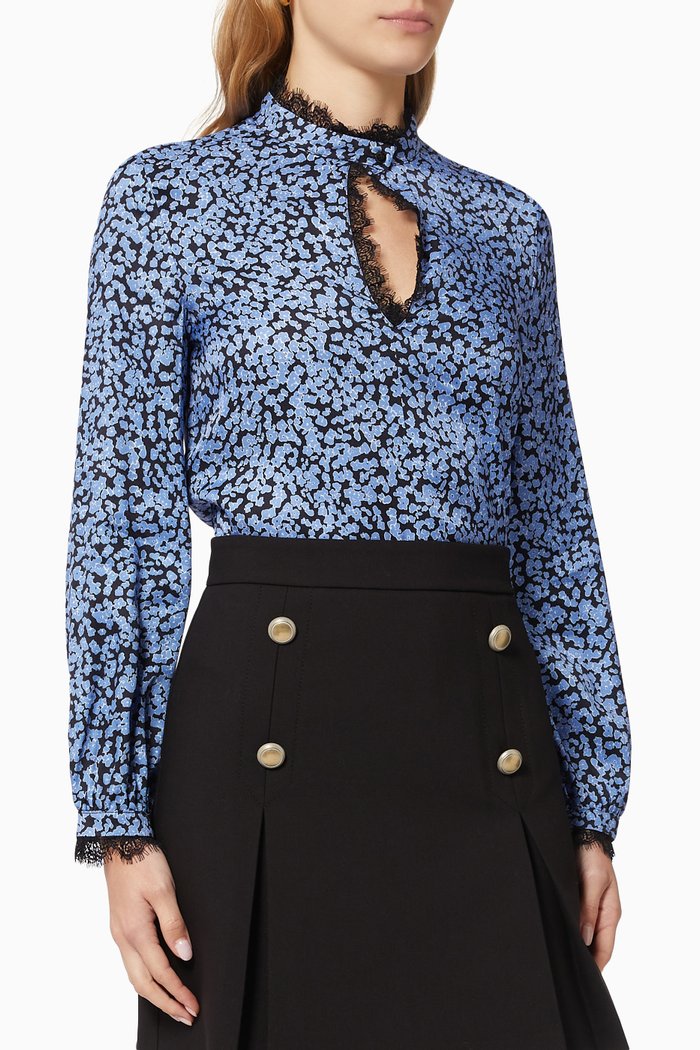 

Floral Print T-shirt, Blue